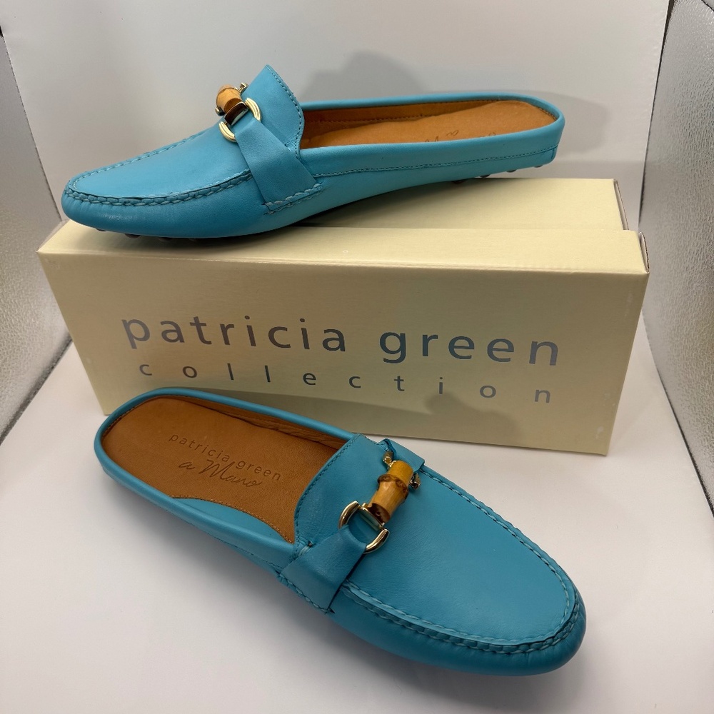 Patricia Green Island bamboo Slip On Mule 8.5
